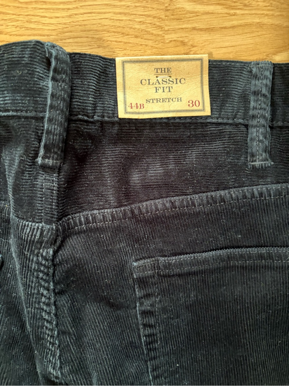 New w tags Polo Ralph Lauren Classic Fit black corduroy pants. 44Bx 30 - Picture 5 of 7